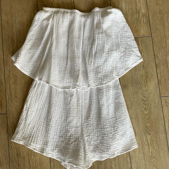 Show Me Your MuMu Pants - Show Me Your MuMu White Strapless Romper